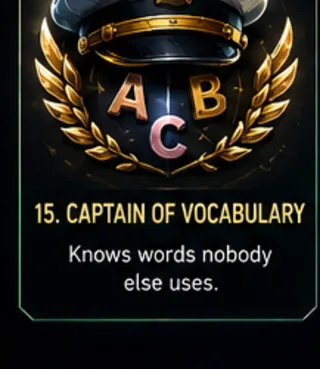 Captain of Vocabulary badge