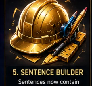Sentence Builder badge